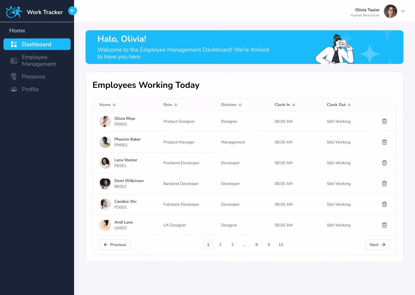 Worktracker – screenshot 2